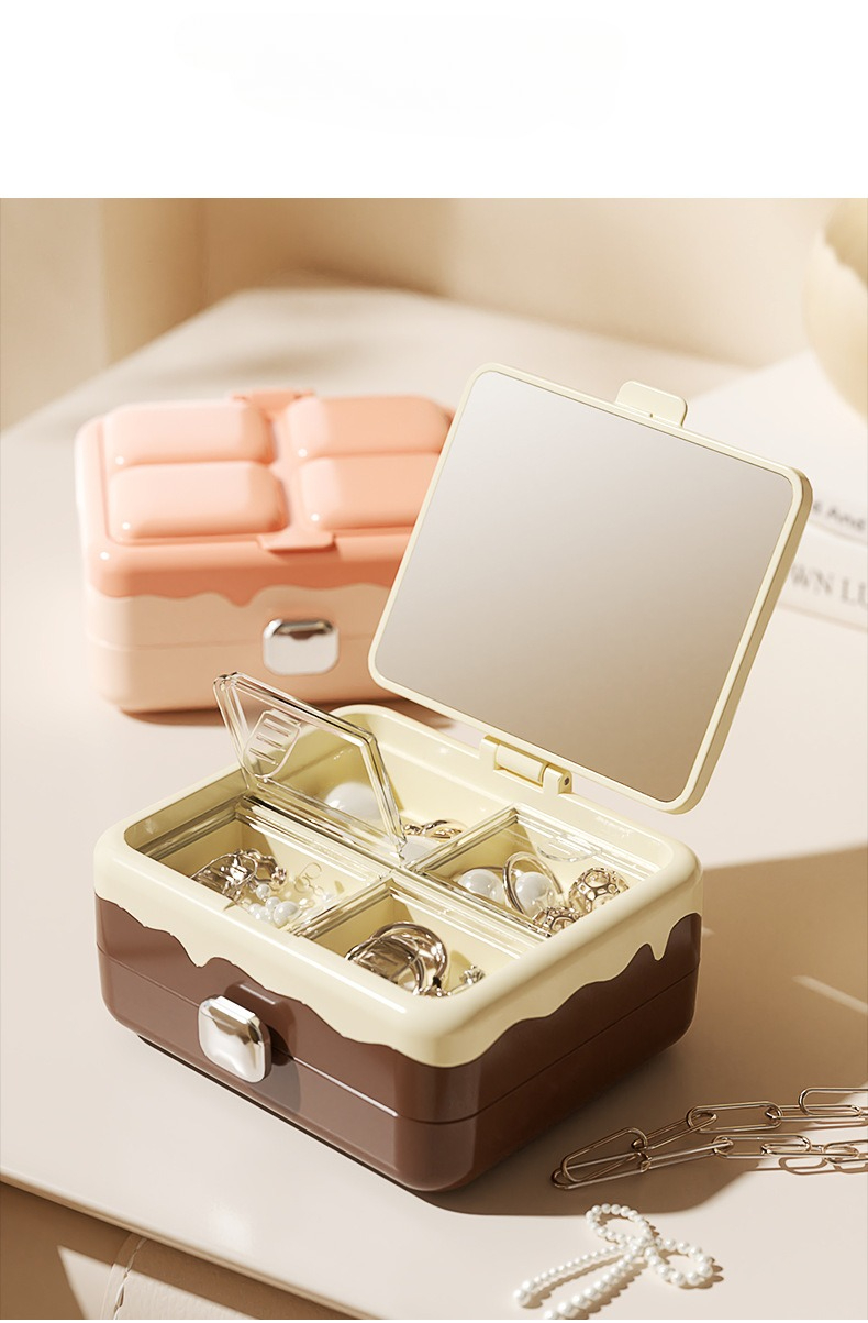 Travel Accessories Jewelry - Przenośny organizer na biżuterię Mini pudełko
