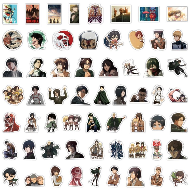 60 szt. Naklejek Anime Atak Ty – Luggage Cover Protector recenzja i cena