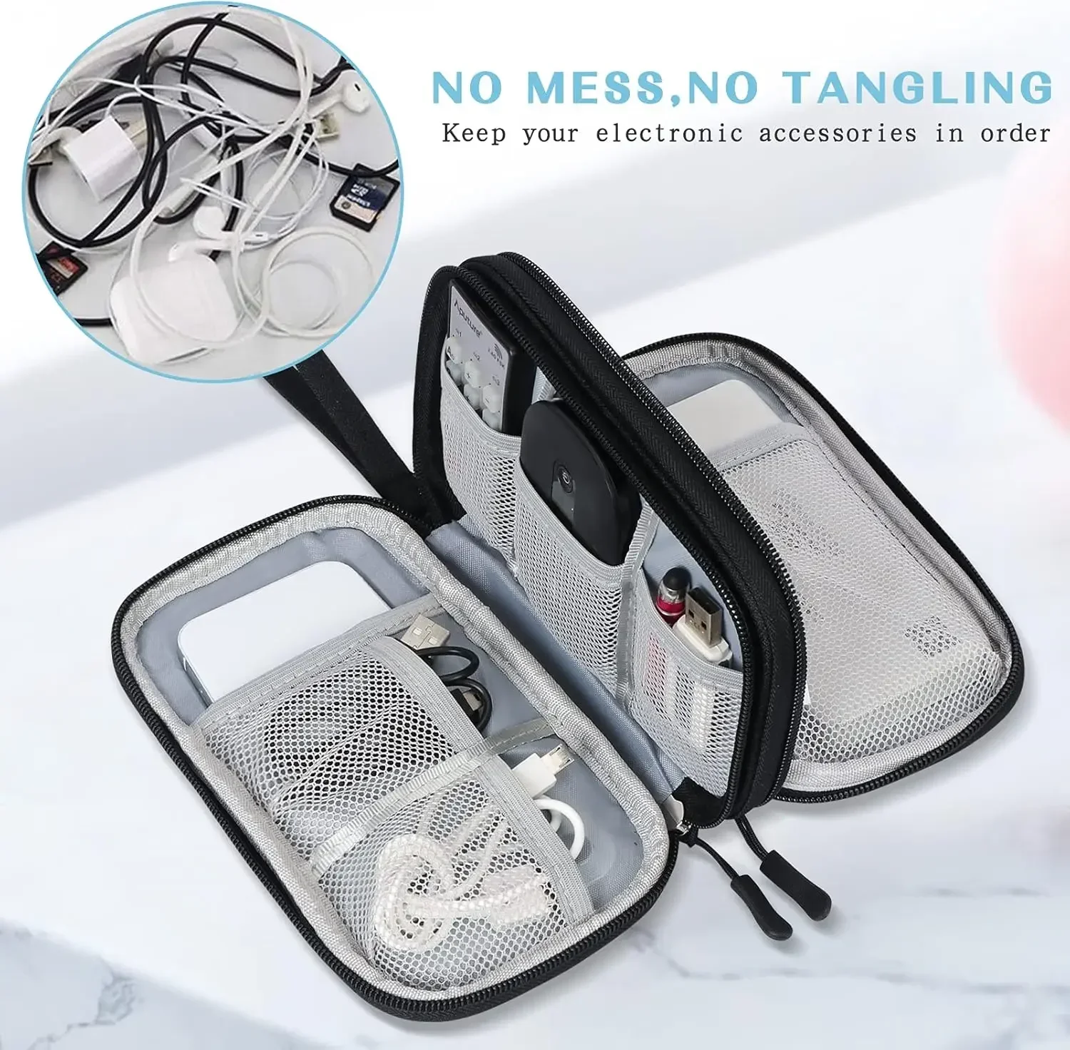 Torba podróżna na kable, przen – Travel Accessories Organizer Bag recenzja i cena