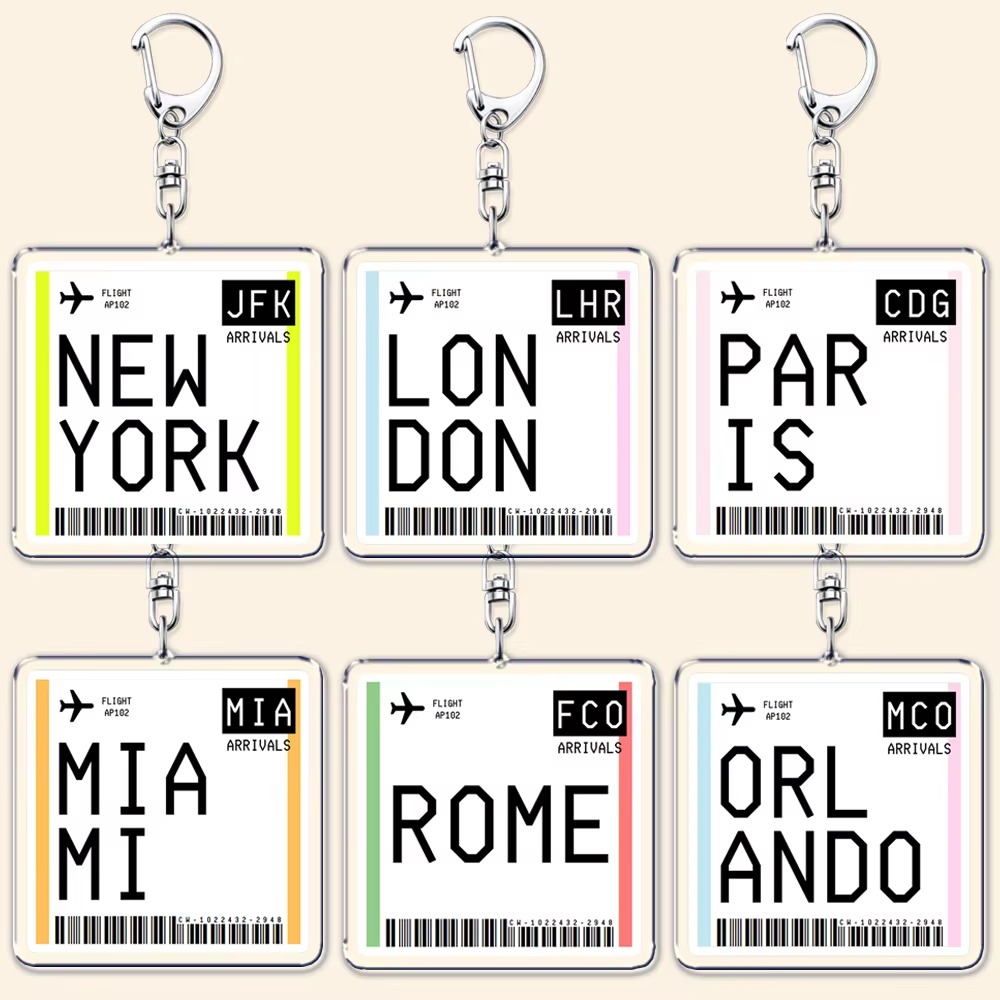 Breloczek z motywem biletu lot – Travel Accessories Jewelry recenzja i cena